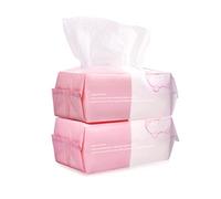 Lot de serviettes jetables en coton pour le visage - Sans parfum et ultra douce - Pour le lavage du visage, le demaquillage - 20 x 20 cm (Peral Pattern - 120 PCS)