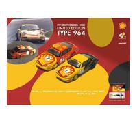 Lot De Set De Carrera Cup Porsche 911 (964) Pirelli 1:64 Tiny City COMBO64002