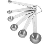 Lot de Set de Cuillères Doseuses en Acier Inoxydable pour Café Cuisine | Mesure Liquide et Sèche, Surface Lisse, Prise Confortable, pour Épices et Poudre de Lait, Finition Argentée