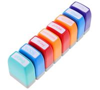 Lot de Set Tampons Colorés 8 Pièces, pour Enseignants, et Élèves | Plastique, Usage Éducatif, Feedback Varié, Sûr pour Garçon et Filles, Présent Utile, Fournitures Scolaires