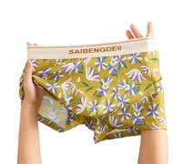 Lot de slips en coton pour homme, M-2XL, mots-clés à longue queue, fonction centrale élastique respirante, point de vente doux et confortable, usage quotidien masculin (XL, jaune)