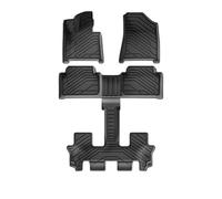 Lot de Sol Mat Tapis De Sol pour Hyundai pour Santa 2021 2022 2023 2024 - Couverture Intégrale, Repose-Pieds, Tapis Coffre Et Dossier Tapis de Voiture Antidérapant(Ensemble 4)