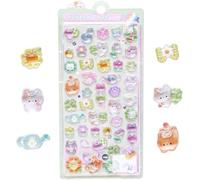 Lot de stickers 3D Puffy - Autocollants Kawaii - Mini Puffy - Réutilisables - Imperméables - Pour scrapbooking - Pour enfants - Convient comme récompense et décoration