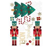 Lot de Stickers de Vitre Casse Noisette - Faciles à poser et Repositionnables