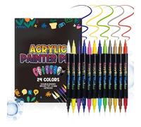 Lot de stylos - 24 couleurs à double extrémité | 2025 Nouveaux marqueurs ñail pour ongles 3D, dessin d'ongles, outils de manucure à pointe fine, pour femmes et filles, salon à domicile, anniversaire