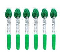 Lot de stylos à bille avec motif de Noël, expérience d'écriture lisse, corps léger, décoration festive, école, bureau, utilisation de stylos à bille de Noël