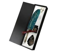 Lot de stylos à encre et d'oiseau - Outil d'écriture vintage - Plumes pour prendre des notes - Pour les amateurs d'écriture, d'art, d'histoire, d'éducation et de bureau