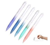 Lot de stylos à encre gel rétractables, séchage rapide, outils d'écriture | Coquille de couleur dégradée, papeterie d'examen, fournitures scolaires de bureau, écriture, cadeau pour les personnes