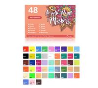 Lot de stylos à ongles de haute précision pour peinture acrylique et dessin - Outils multicolores avec encres à séchage rapide