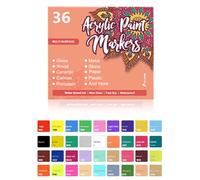 Lot de stylos à ongles de haute précision pour peinture acrylique et dessin. Utilisez des outils multicolores avec des encres à séchage rapide