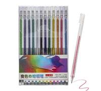 Lot de stylos gel à paillettes, stylo à bille de couleurs vives | Ensemble de stylos gel de couleurs pailletées | Stylo gel de coloriage à paillettes pour griffonner, dessiner, h