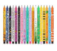 Lot de stylos gel effaçables - Set of Halloween Erasable Gel Pens Stylos à encre thermosensible effaçable gamme de couleurs d’encre efface sans consommer de feuille, pointe 0,7 mm