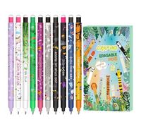 Lot de stylos gel effaçables - Set of Halloween Erasable Gel Pens Stylos à encre thermosensible effaçable gamme de couleurs d’encre efface sans consommer de feuille, pointe 0,7 mm