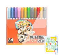 Lot de stylos pinceaux aquarelle - Marqueurs à paillettes | Stylos à paillettes | Fournitures artistiques, marqueurs créatifs pour dessin, gribouillage, fabrication de cartes de Noël