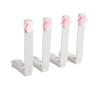 Lot de supports de drap de lit, 9,5 x 17,5 x 3 cm, sangles d'angle élastiques, pinces de serrage pour toutes les tailles de matelas et de couvre-lit, blanc