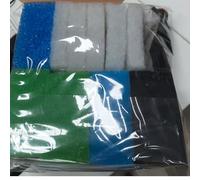Lot de supports filtrants compatibles pour Juwel Compact/Bioflow 3.0 M (1 éponge fine bleue, 1 éponge grossière bleue, 2 éponges vertes, 2 éponges à charbon actif, 5 ouate filtrante blanche, 1 anneau