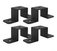 Lot de supports robustes en forme de U - Choisissez entre deux ou quatre pièces pour répondre à vos besoins d'installation en toute confiance (4 pièces de 5,1 cm)