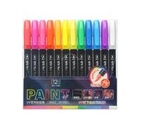 Lot de surligneurs fluorescents avec prise en main ergonomique, parfaits pour le dessin, les esquisses et les signatures