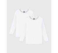 Lot de T-shirts manches longues enfant en coton uni Petit Bateau - multicouleur - Taille 5 ans 5A multicouleur