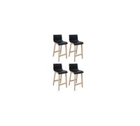 Lot de tabourets de bar en chêne 65cm TANNA