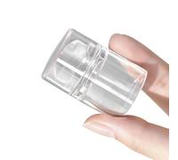 Lot de tampons à ongles en silicone transparent avec grilles d'alignement pour des illustrations précises et design réutilisable pour ongles de voyage