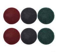 Lot de tampons à récurer en nylon de 12,7 cm - Chiffon de nettoyage industriel - Disque à récurer abrasif pour nettoyage de surface