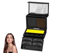 Lot De Tampons Eyeliner 3 En 1 Pour Sous-Cils Et Tétine Maternelle | Kit De Maquillage Des Yeux Imperméable, Avec Mini Boîte Noire, Noir Et Marron, Longue Durée Et Résistant Aux Bavures, 3 g
