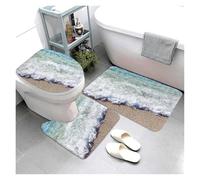 Lot de Tapis de Bain Kitchen Bath Bathroom Rug Shower Decorative Entrance Door Bedroom Balcony Room(Color1)