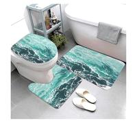 Lot de Tapis de Bain Kitchen Bath Bathroom Rug Shower Decorative Entrance Door Bedroom Balcony Room(Color3)