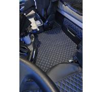 Lot de tapis de sol pour camion Mercedes Actros - Cabine conducteur étroite - Largeur : 2,30 m - Hauteur du tunnel moteur : 17-18 cm - AROCS ACTROS avec tiroir - Cuir synthétique de qualité supérieure