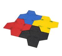 Lot de tapis de tampons béton texture ardoise réaliste pour finition professionnelle des murs et sols