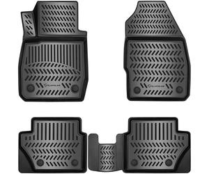 Lot de Tapis en Caoutchouc Design 3D, pour Renault Kangoo, 2013-2021, Bord Extra Haut de 5 cm.