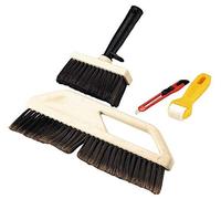 LOT DE TAPISSIER AVEC ROULEAU ROULETTE A JOINTURE BROSSE A MAROUFLER A ENCOLLER COLLER TAPISSERIE CUTTER