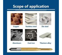 Lot de tarauds à vis métriques HSS M1-M1.8 pour réparation et machines, 1 pièce (M1.8)