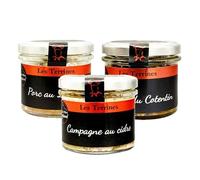 Lot de terrines du Père Roupsard - 3 bocaux de 180g - Produits-Normandie