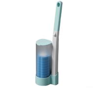 Lot de têtes de brosse de rechange pour brosse WC jetable avec capacité de portée à 360 degrés et sans poils ou caractéristiques de rétention (bleu)