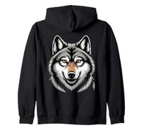 Lot de têtes de Loup Hurlant pour Animaux Sauvages Sweat à Capuche
