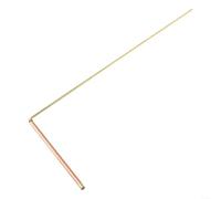 Lot de tiges de plongée en cuivre pour détection de métaux et recherche d'or - Exploration géologique professionnelle de radiesthésie 34,3 cm