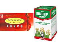 Lot de Tisanes Minceur Brûle-Graisses minceur - Fine Tonic & Transit Ernet Richter - Infusions 100% à Base de Plantes Naturelles - Formule Complémentaire pour le Bien-Être Digestif.