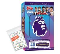Lot de topps - Cartes à collectionner Premier League 2025/26 + pochettes exclusives Collect-it (1 boîte en étain Big Game Ballers #3)