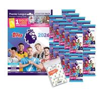 Lot de Topps - Cartes à collectionner Premier League 2025/26 + pochettes exclusives Collect-it (1 démarreur + 20 boosters)