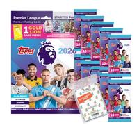 Lot de Topps - Cartes à collectionner Premier League 2025/26 + pochettes exclusives Collect-it (1 démarreur + 10 boosters)