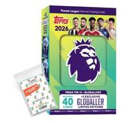 Lot de Topps - Premier League 2025/26 Trading Cards + pochettes exclusives Collect-it (1 Globallers Mega Tin Box #2)