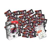 Lot de Topps - Turbo Attax Formule 1 2022 - Cartes à collectionner - 50 cartes différentes aléatoires + 1 boîte en étain vide aléatoire + pochettes exclusives Collect-it