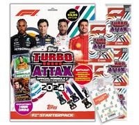 Lot de Topps - Turbo Attax Formule 1 2024-1 Starter + 5 boosters + pochettes exclusives Collect-it