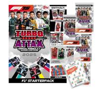 Lot de Topps - Turbo Attax Formule 1 2025 - Cartes à collectionner + pochettes exclusives Collect-it (1 Starter + 5 boosters)