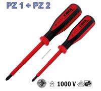 Cimco VDE Jeu de tournevis 2 pièces vis à fente, vis Pozidriv