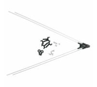 Lot De Tringles Sks Asr Pour Garde-Boues Avant Sks Bluemels(Acc.Inclus) Argenté