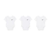 Lot de trois bodys à logo Swoosh Nike pour bébé (0-9 mois) Blanc 3-6M