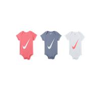 Lot de trois bodys Nike pour bébé (0 - 6 mois) Pink Nebula 6-12M